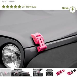 07-18 Jeep Wrangler Hood Latches (Pink)